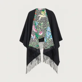 菲拉格慕/Salvatore Ferragamo RAMAGE印花双面斗篷 320336-999073-8057553545870