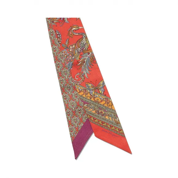 菲拉格慕/Salvatore Ferragamo 佩斯利印花真丝束发带 327935_715638