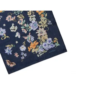 菲拉格慕/Salvatore Ferragamo 花卉及字母印花桑蚕丝围巾 328733_727070