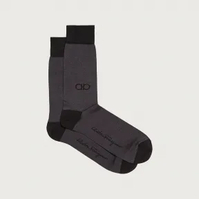 菲拉格慕/Salvatore Ferragamo Gancini 提花袜 - 领带和配饰 567599-719909