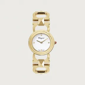 菲拉格慕/Salvatore Ferragamo Double Gancini Stud 手表 - 珠宝和手表 611231-751933