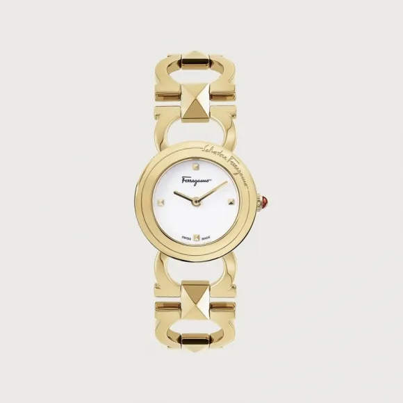 菲拉格慕/Salvatore Ferragamo Double Gancini Stud 手表 - 珠宝和手表 611231-751933