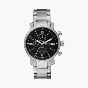 化石/Fossil Rhett Chronograph Stainless Steel Watch BQ1000