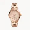 化石/Fossil Modern Sophisticate Multifunction Rose Gold-Tone Stainless Steel Watch BQ1561