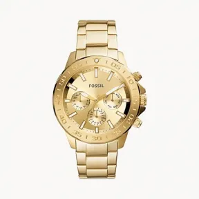 化石/Fossil Bannon Multifunction Gold-Tone Stainless Steel Watch BQ2588