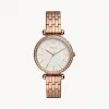 化石/Fossil Tillie Three-Hand Rose Gold-Tone Stainless Steel Watch BQ3497
