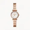 化石/Fossil Tillie Mini Three-Hand Rose Gold-Tone Stainless Steel Watch BQ3502