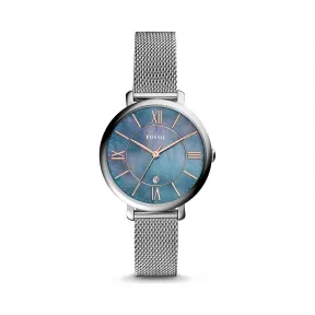 化石/Fossil Jacqueline 不锈钢表带三指针日期显示腕表 ES4322