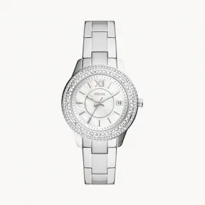 化石/Fossil Stella Three-Hand Date Stainless Steel Watch ES5130