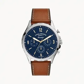 化石/Fossil Forrester Chronograph Luggage Leather Strap FS5607