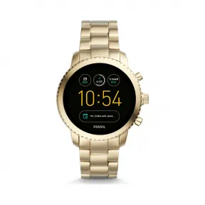 化石/Fossil 第 3 代智能腕表 - Q Explorist 金色不锈钢 FTW4010