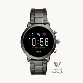 化石/Fossil Gen 5 Smartwatch The Carlyle HR Smoke Stainless Steel FTW4024