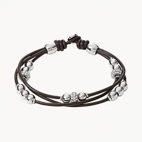 化石/Fossil Sadie Rondelle Wrist Wrap Bracelet JA6068040
