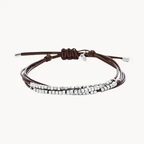 化石/Fossil Sadie Dainty Rondelle Slider Bracelet JA6379040