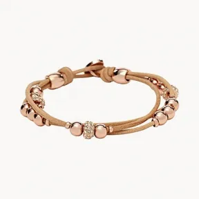 化石/Fossil Sadie Rondelle Wrist Wrap Bracelet JA6539791