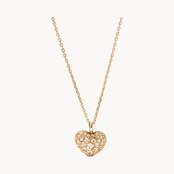化石/Fossil Sutton Glitz Heart Pendant JF01156791