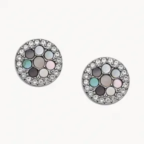 化石/Fossil Val Mosaic Mother-of-Pearl Stud Earring JF02310040