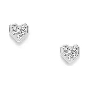 化石/Fossil 炫目心形耳钉 JF02988040