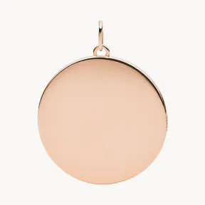 化石/Fossil Corra Oh So Charming Rose Gold-Tone Stainless Steel Disc Charm JF03474791