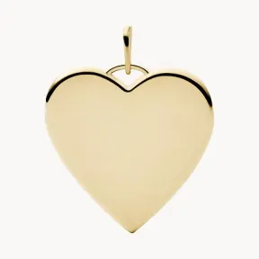 化石/Fossil Corra Oh So Charming Gold-Tone Stainless Steel Heart Charm JF03478710