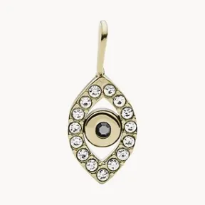 化石/Fossil Corra Oh So Charming Gold-Tone Stainless Steel Evil Eye Charm JF03486710