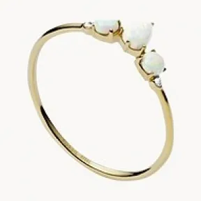 化石/Fossil Val Celestial White Opal Ring JF03881710001