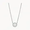 化石/Fossil Pavé Disc Stainless Steel Necklace JOF00490040