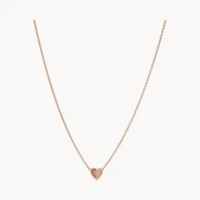 化石/Fossil Rose Gold-Tone Stainless Steel Pendant Necklace JOF00798791