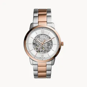 化石/Fossil Neutra Automatic Two-Tone Stainless Steel Watch ME3196