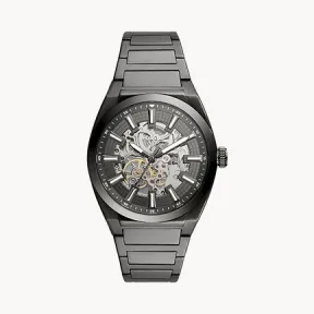 化石/Fossil Everett Automatic Smoke Stainless Steel Watch ME3206