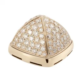 斐登/Fred 18k黄金底座密镶钻石凸圆形主石 4B0675