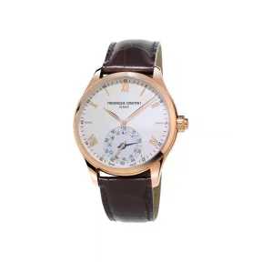 康斯登/Frederique Constant 传统型智能手表 42 MM 镀玫瑰金抛光不锈钢三件式 石英机芯 FC-285V5B4