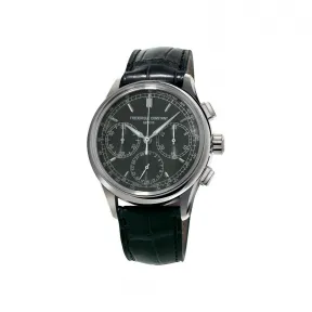 康斯登/Frederique Constant 飞返计时腕表系列 42 MM 抛光和缎面不锈钢 3 件式 自动机械机芯 FC-760DG4H6
