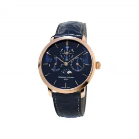 康斯登/Frederique Constant 超薄万年历系列 42MM 玫瑰镀金3重 自动机械机芯 FC-775N4S4