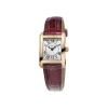 康斯登/Frederique Constant 百年典雅Carrée天方女装腕表 22MMx23MM 不锈钢镀玫瑰金色 石英机芯 女表 FC-200MC14