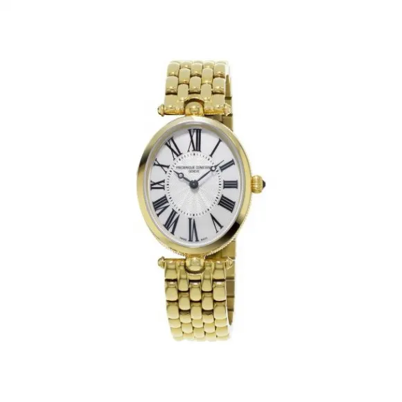 康斯登/Frederique Constant 百年典雅璀璨艺术腕表 25MMx30MM 不锈钢镀金色 石英机芯 FC-200MPW2V5B