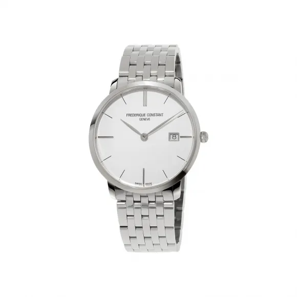 康斯登/Frederique Constant 超薄男装腕表 38.4MM 不锈钢 石英机芯 男表 FC-220S5S6B