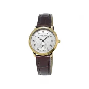 康斯登/Frederique Constant 超薄女装小秒针腕表 29MM 不锈钢镀金色 石英机芯 女表 FC-235M1S5