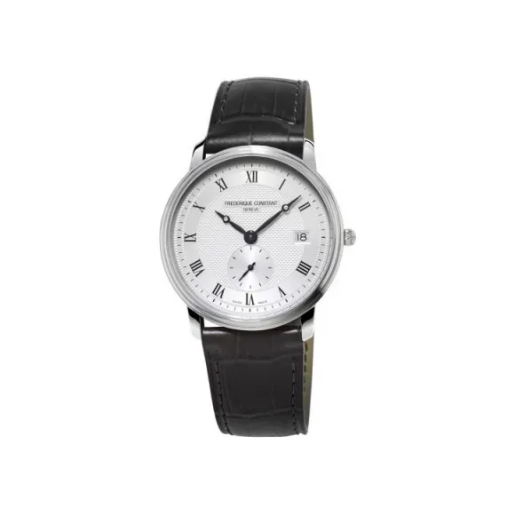 康斯登/Frederique Constant 超薄男装小秒针腕表 37MM 不锈钢 石英机芯 男表 FC-245M4S6