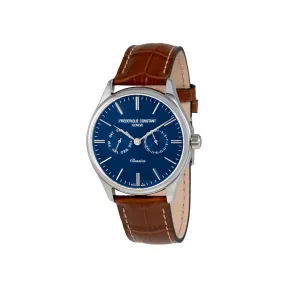 康斯登/Frederique Constant 百年典雅腕表 40MM 抛光不锈钢三层 石英机芯 FC-259NT5B6