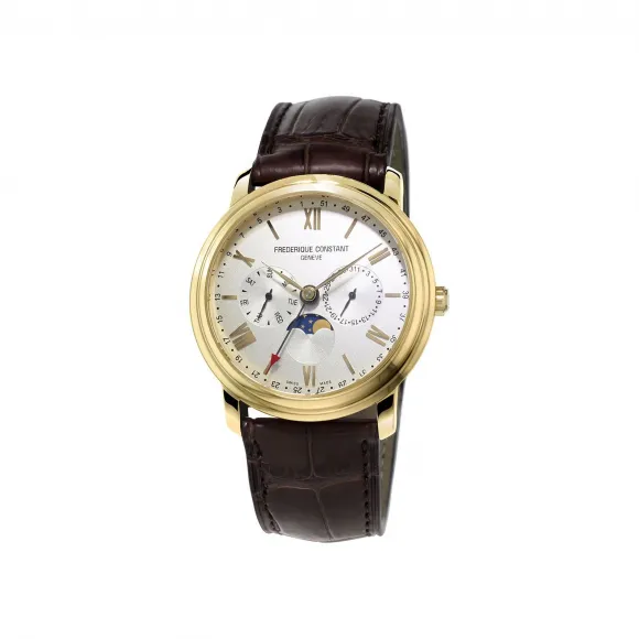 康斯登/Frederique Constant 百年典雅商旅腕表 40MM 镀金不锈钢 石英机芯 FC-270SW4P5