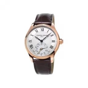 康斯登/Frederique Constant 传统瑞士制男装经典智能腕表 42MM 不锈钢镀玫瑰金色 石英机芯 男表 FC-285MC5B4