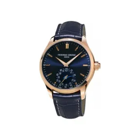 康斯登/Frederique Constant 传统瑞士制男装经典智能腕表 42MM 不锈钢镀玫瑰金色 石英机芯 男表 FC-285NS5B4