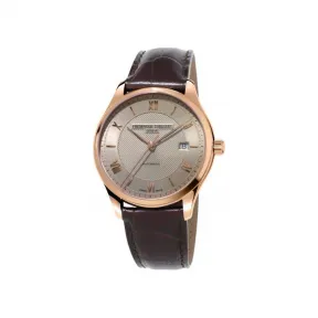 康斯登/Frederique Constant 百年典雅焯见自动上链腕表 40MM 不锈钢镀玫瑰金色 自动机械机芯 FC-303MLG5B4