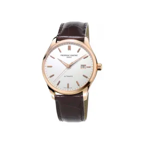 康斯登/Frederique Constant 百年典雅焯见自动上链腕表 40MM 不锈钢镀玫瑰金色 自动机械机芯 FC-303V5B4