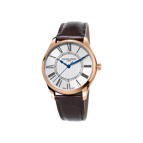 康斯登/Frederique Constant 百年典雅男装自动腕表 40MM 不锈钢镀玫瑰金色 自动机械机芯 男表 FC-303WRB5B4