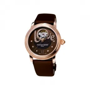 康斯登/Frederique Constant 心跳女装自动腕表 35MM 不锈钢镀玫瑰金色 自动机械机芯 女表 FC-310CLHB2P4