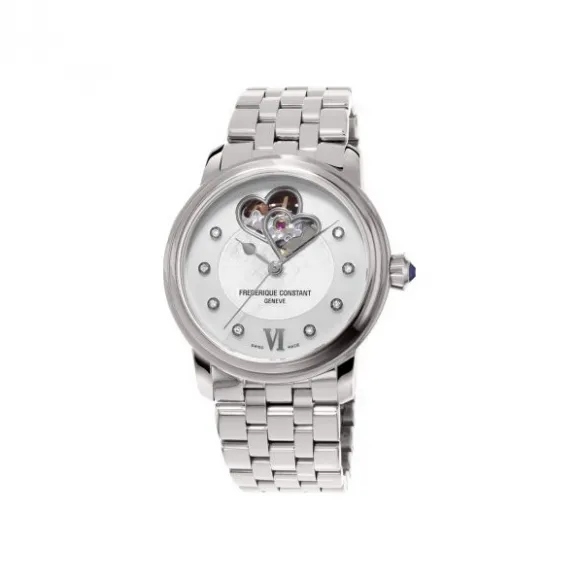 康斯登/Frederique Constant 双心跳女装自动腕表 自动机械机芯 女表 FC-310DHB2P6B2