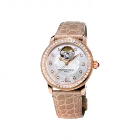 康斯登/Frederique Constant 心跳自动腕表 34MM 镀玫瑰金不锈钢 自动机械机芯 FC-310HBAD2PD4