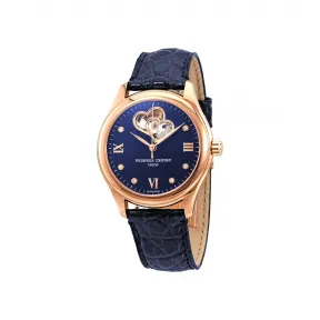 康斯登/Frederique Constant 双心跳女装自动腕表 36MM 镀玫瑰金不锈钢 自动机械机芯 女表 FC-310NDHB3B4